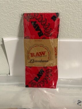 RAW Red Bandana - Branded Men’s Accessory